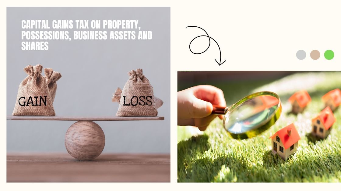 Capital gains Tax on Property, Possessions, Business Assets and Shares