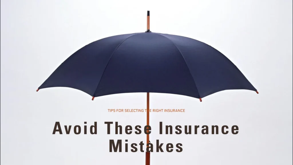 Avoid Insurance mistakes