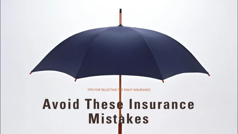 Avoid Insurance mistakes